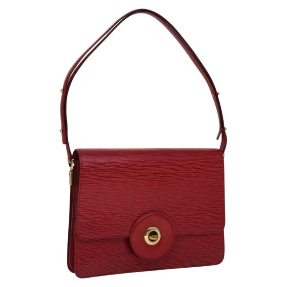 LOUIS VUITTON Epi Free Run Shoulder Bag Red M52407 LV Auth 111483